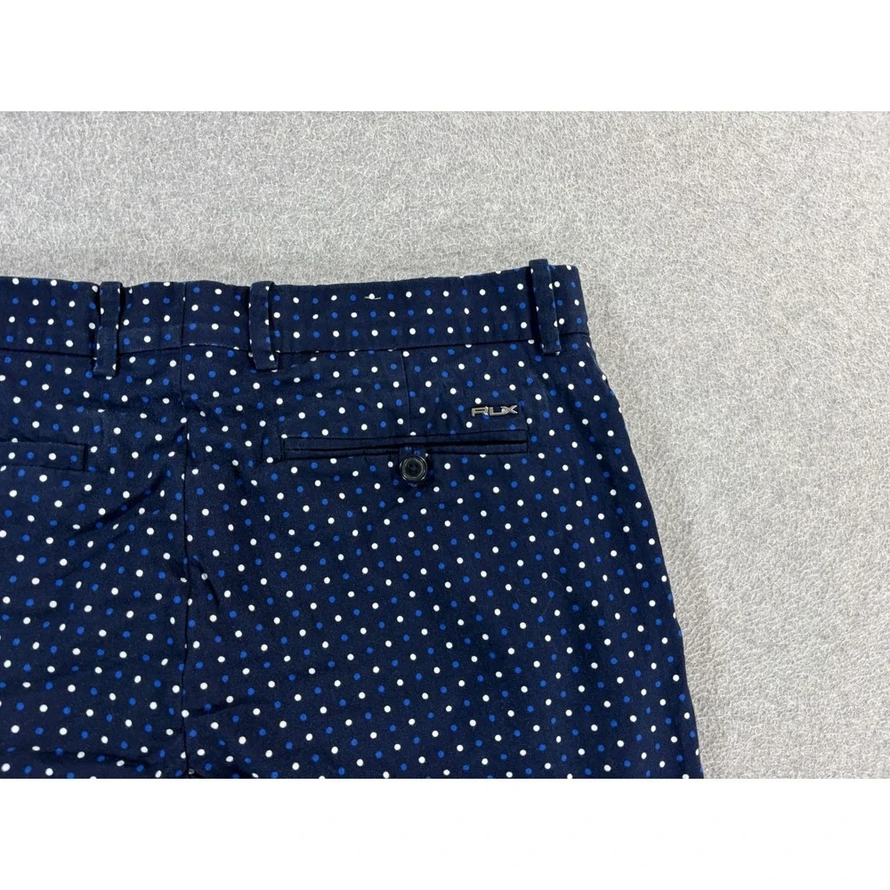 Polo Ralph Lauren RLX Polka Dots Golf Shorts (Men's 30) Blue- 9